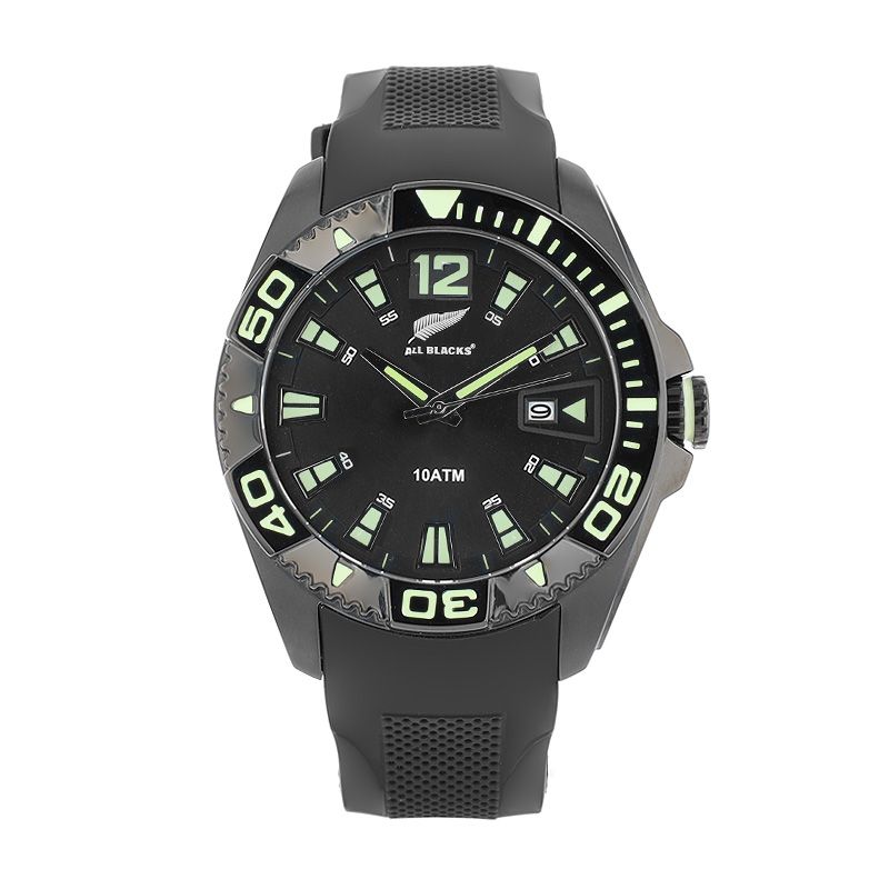 Montre homme all blacks noir silicone noir analogiques edora
