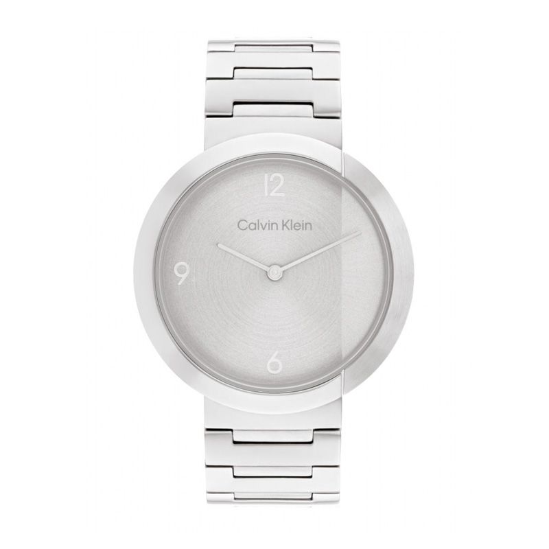 Montre femme calvin klein eccentric acier argenté 25200289 - analogiques - edora