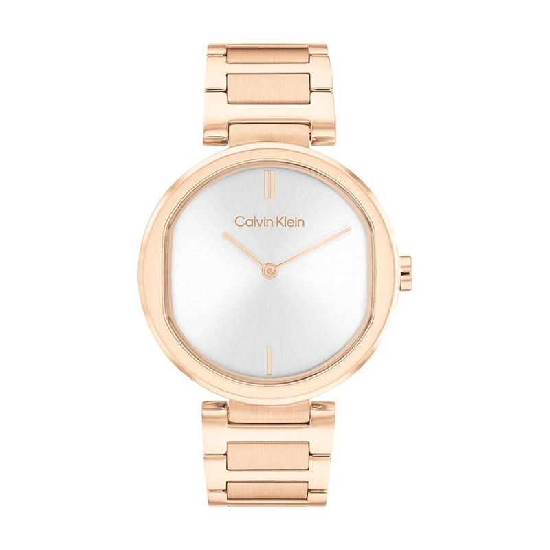 Montre femme calvin klein timeless ck sensation acier doré rose 25200253 - analogiques - edora