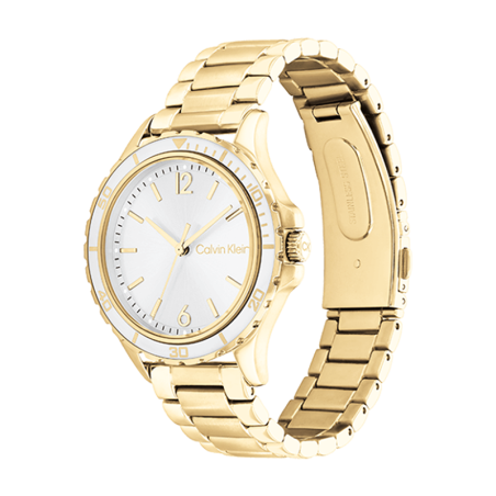 Montre femme calvin klein sport acier doré 25200099 – analogiques