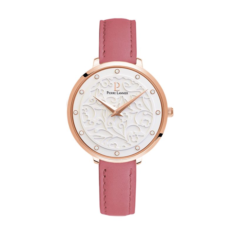Montre femme pierre lannier eolia cuir rose - analogiques - edora Montre femme pierre lannier eolia cuir rose - analogiques - edora