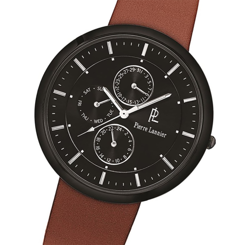 Montre Homme PIERRE LANNIER ELEGANCE Cuir Brun