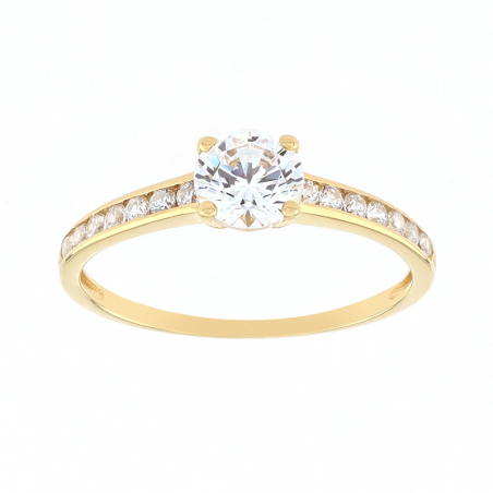 Bagues femme: diamant, bague argent, or & chevaliere femme (9) - solitaires - edora - 1