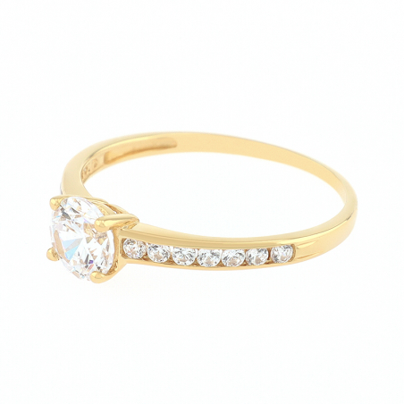 Bagues femme: diamant, bague argent, or & chevaliere femme (9) - solitaires - edora - 2