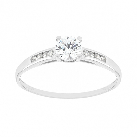 Bagues femme: diamant, bague argent, or & chevaliere femme (9) - solitaires - edora - 1