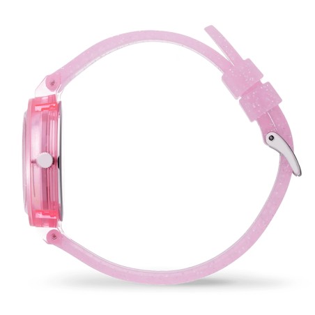 Montre enfant s ice watch learning pink glitter silicone rose pailleté – junior