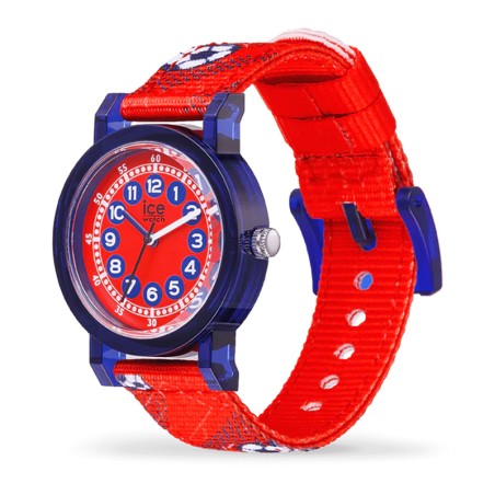 Montre Enfant S ICE WATCH LEARNING RED FOOTBALL Nylon Rouge