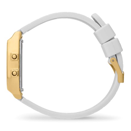 Montre digitale femme s ice watch digit retro metal gold silicone blanc – digitales