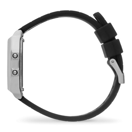 Montre digitale femme s ice watch digit retro metal silver silicone noir – digitales