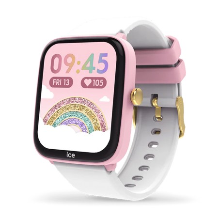 Montre Connectée Enfant S ICE WATCH SMART JUNIOR 2.0 PINK WHITE Silicone Blanc