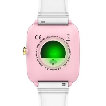 Montre connectée enfant s ice watch smart junior 2.0 pink white silicone blanc – junior