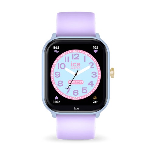Montre Connectée Enfant S ICE WATCH SMART JUNIOR 2.0 SOFT BLUE PURPLE​​​​​​​ Silicone Violet