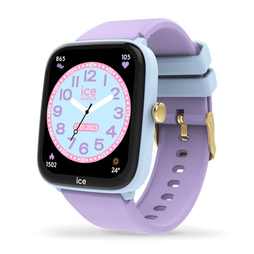 Montre Connectée Enfant S ICE WATCH SMART JUNIOR 2.0 SOFT BLUE PURPLE​​​​​​​ Silicone Violet