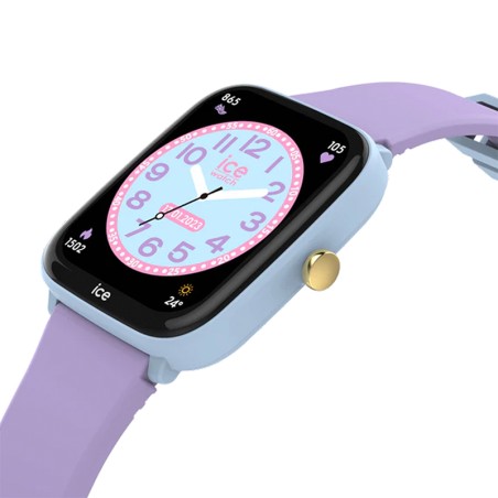 Montre connectée enfant s ice watch smart junior 2.0 soft blue purple​​​​​​​ silicone violet – junior