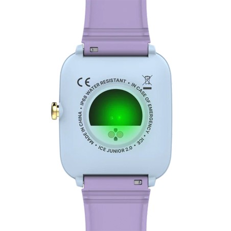 Montre connectée enfant s ice watch smart junior 2.0 soft blue purple​​​​​​​ silicone violet – junior