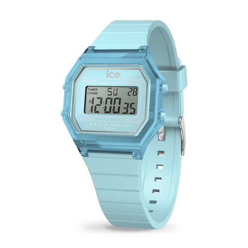 Montre Digitale Femme S ICE WATCH DIGIT RETRO SKY BLUE Silicone Bleu