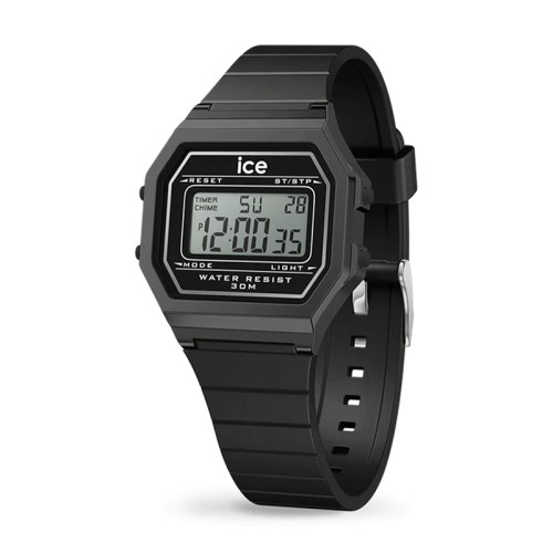 Montre Digitale Femme S ICE WATCH DIGIT RETRO BLACK Silicone Noir