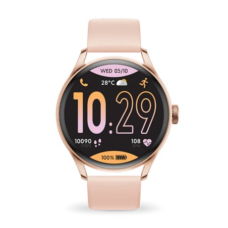 Montre connectée femme s ice watch smart two 1.20 rose-gold nude silicone rose – connectées