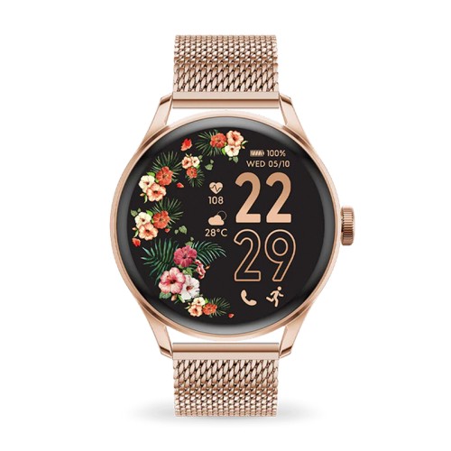 Montre Connectée Femme S ICE WATCH SMART TWO 1.20 ROSE-GOLD NUDE Acier Inoxydable Doré Rose
