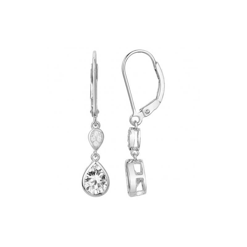 Boucles d'oreilles pendantes femme edora argent 925/1000 et oxydes edo70400367 - pendantes - edora