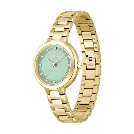 Montre femme boss sena acier doré 1502759 – montres femme