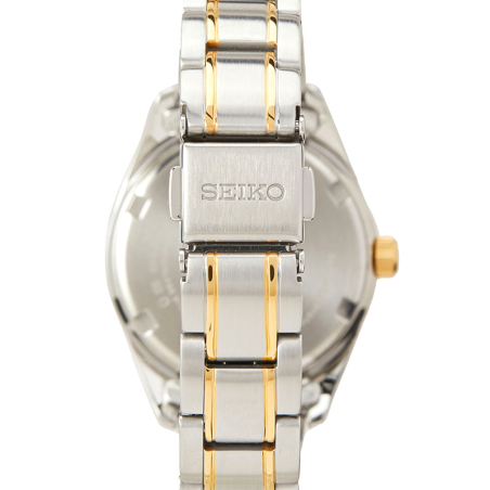 Montre femme classique seiko acier bicolore sur636p1 – montres femme