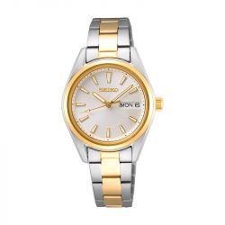 Montre femme classique seiko acier bicolore sur454p1 - montres-femme - edora - 0