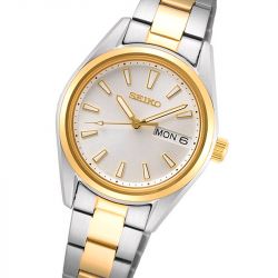Montre femme classique seiko acier bicolore sur454p1 - montres-femme - edora - 1