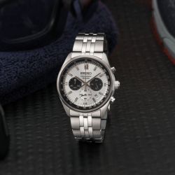 Montre homme chronographe seiko acier argenté ssb425p1 - accueil - edora - 1