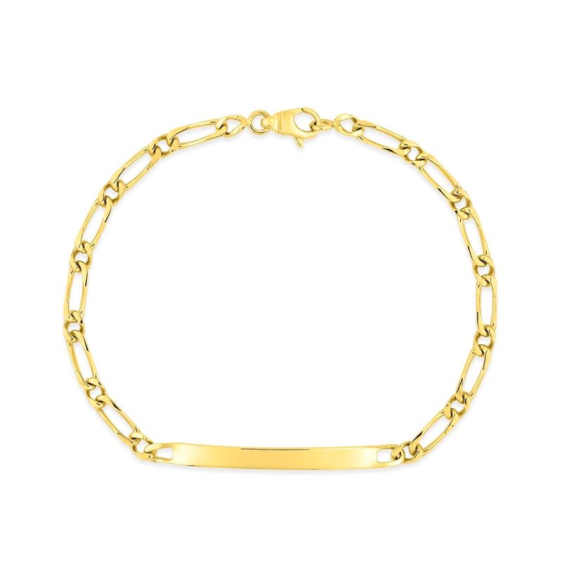 Bracelet femme gourmette edora or 375/1000 jaune maille alternée edo9k524.3id-19 - accueil - edora