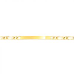Bracelet femme gourmette edora or 375/1000 jaune maille alternée edo9k524.3id-19 - accueil - edora - 1