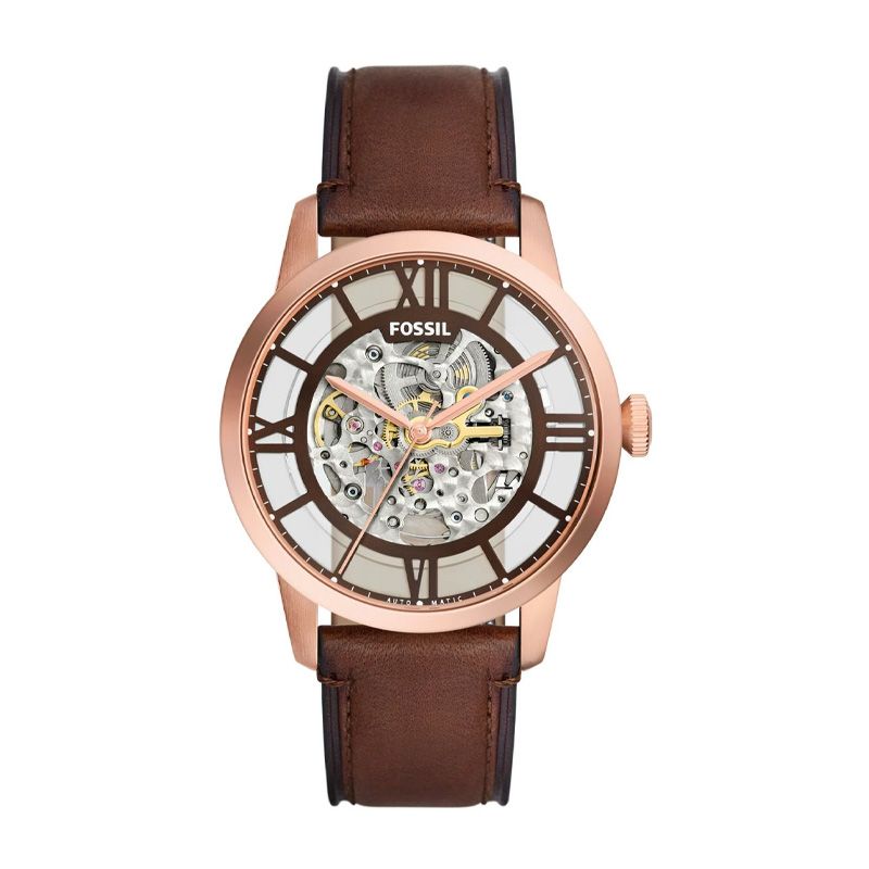 Montre homme fossil automatique cuir marron me3259 - accueil - edora