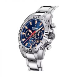 Montre homme chronographe festina chrono bike acier argenté f20543/4 - montres-homme - edora - 2