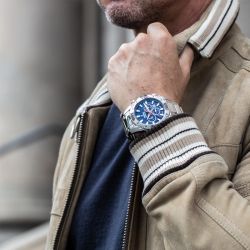 Montre homme chronographe festina chrono bike acier argenté f20543/4 - montres-homme - edora - 1