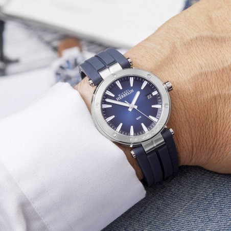 Montre homme herbelin newport cuir noir 12288/15 – accueil