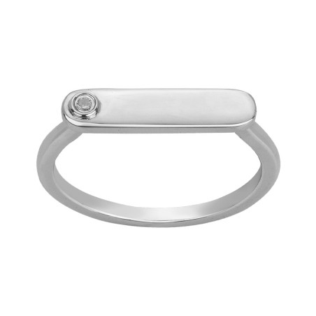 Bague femme la garçonne so addict argent 925/1000 et diamant 20100042 – bagues femme
