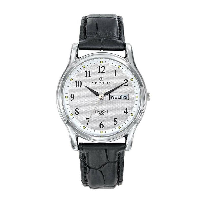 Montre homme certus cuir noir 611193 - montres-homme - edora