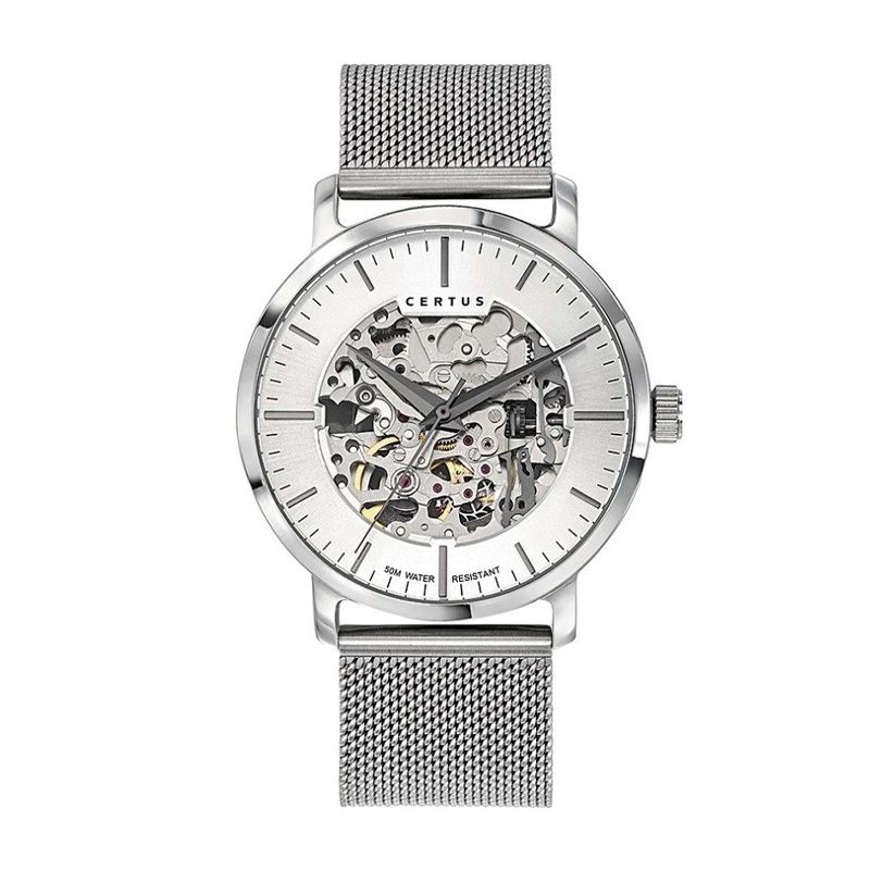Montre homme analogique certus acier argenté 616397 - montres-homme - edora