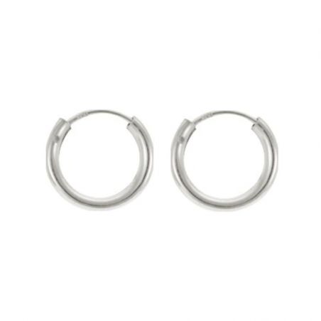 Creoles femme: créoles argent, or 18 carats & créoles or blanc (3) - creoles - edora - 1