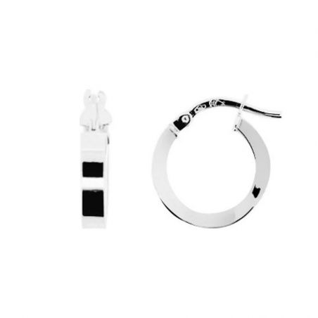 Creoles femme: créoles argent, or 18 carats & créoles or blanc (3) - creoles - edora - 1