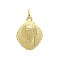 Pendentif mixte vierge edora plaqué or jaune edo136187 - medailles - edora - 0