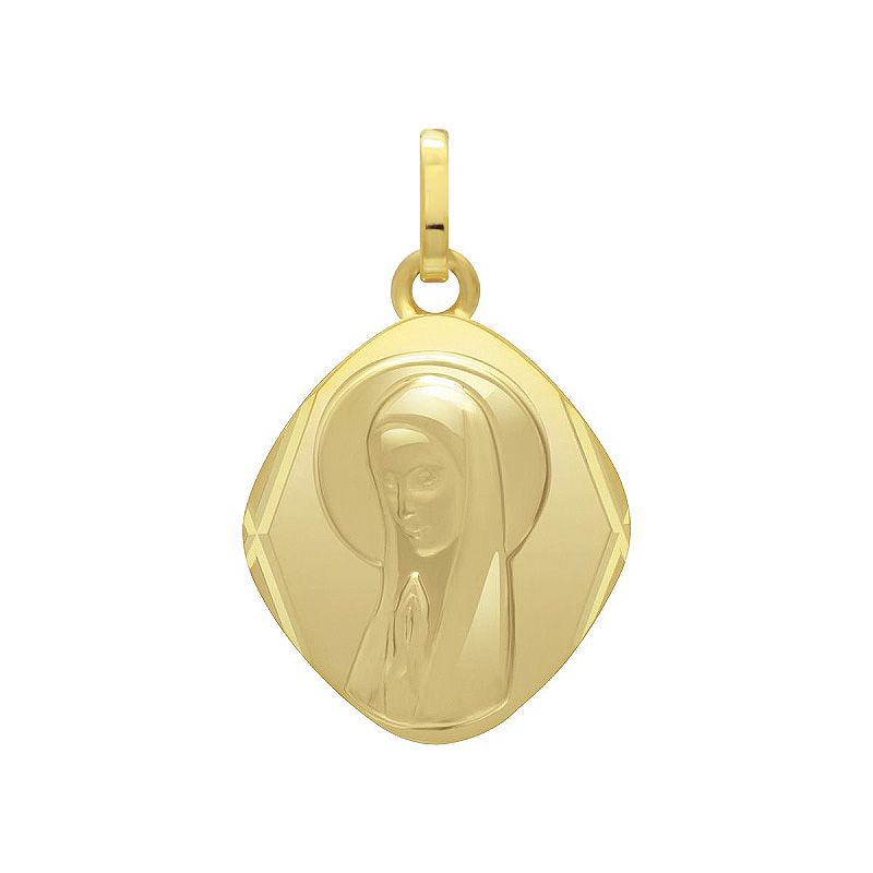 Pendentif mixte vierge edora plaqué or jaune edo136187 - medailles - edora