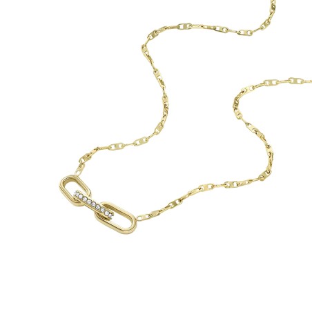 Collier femme fossil heritage d-link acier doré jf04523710 – colliers femme