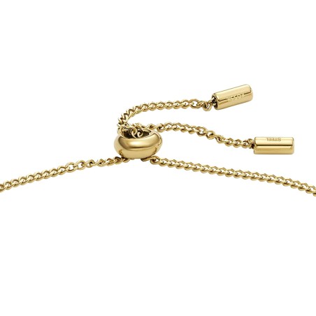Bracelet femme fossil heritage d-link acier doré et brillants jf04584710 – bracelets femme