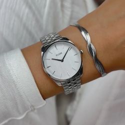 Montre femme cluse féroce petite acier argenté cw11219 - montre cluse or & argent, montre cluse doré - - montres-femme - edora - 4