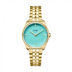 Montre femme cluse féroce petite watch acier doré cw11220 - montre cluse or & argent, montre cluse doré - - montres-femme - edora - 0