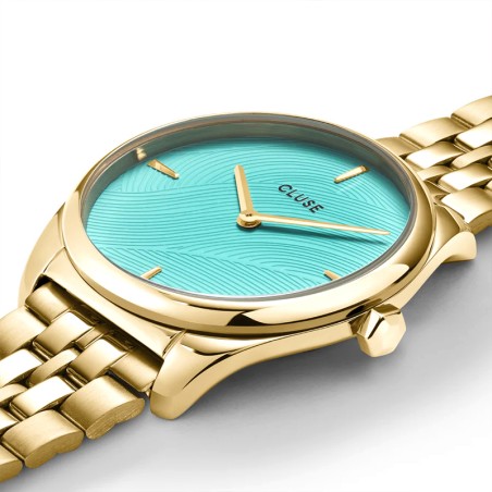 Montre femme cluse féroce petite watch acier doré cw11220 – montres femme