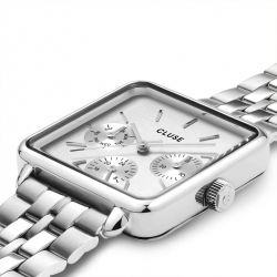 Montre femme cluse tétragone acier argenté cw13802 - montre cluse or & argent, montre cluse doré - - montres-femme - edora - 2