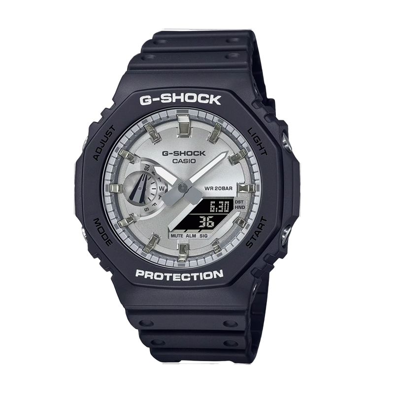 Montre homme andigitale casio g-shock silicone noir ga-2100sb-1aer - montres-homme - edora