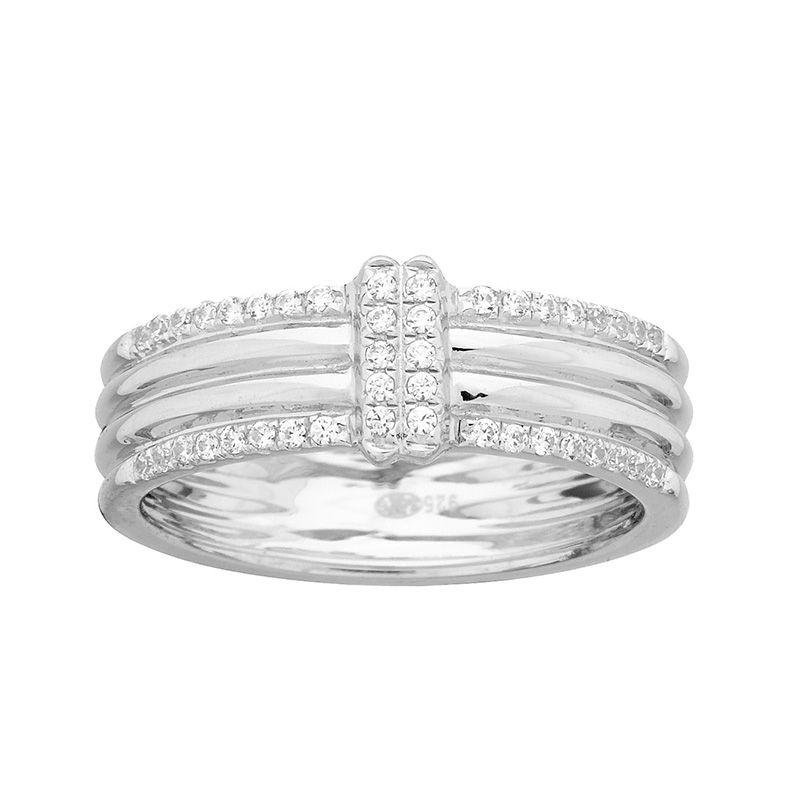 Bague femme edora argent 925/1000 et oxydes 70100028 - bagues-femmes - edora